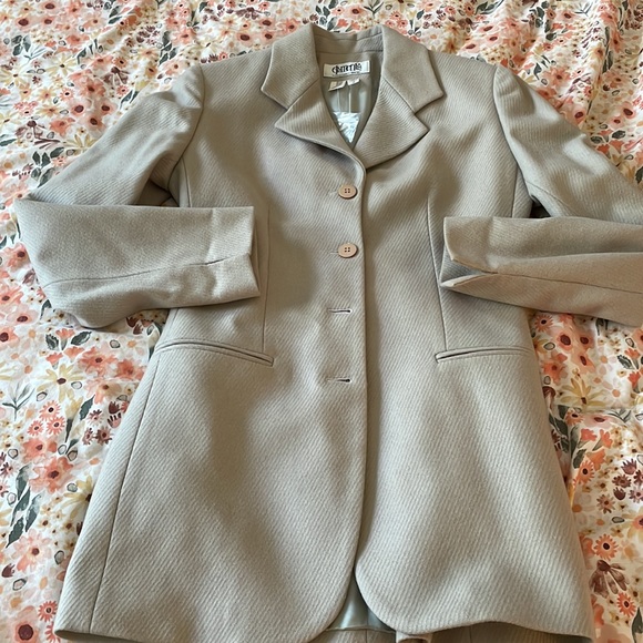 Elements exclusively Spiegel wool beige blazer size 2 - Picture 11 of 11